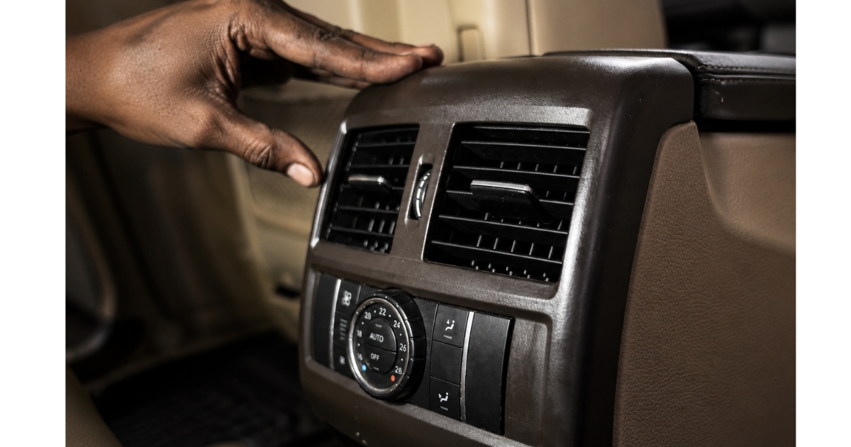 Interior cabin AC airflow vent restoration service for Mercedes GLS luxury SUV in Chennai