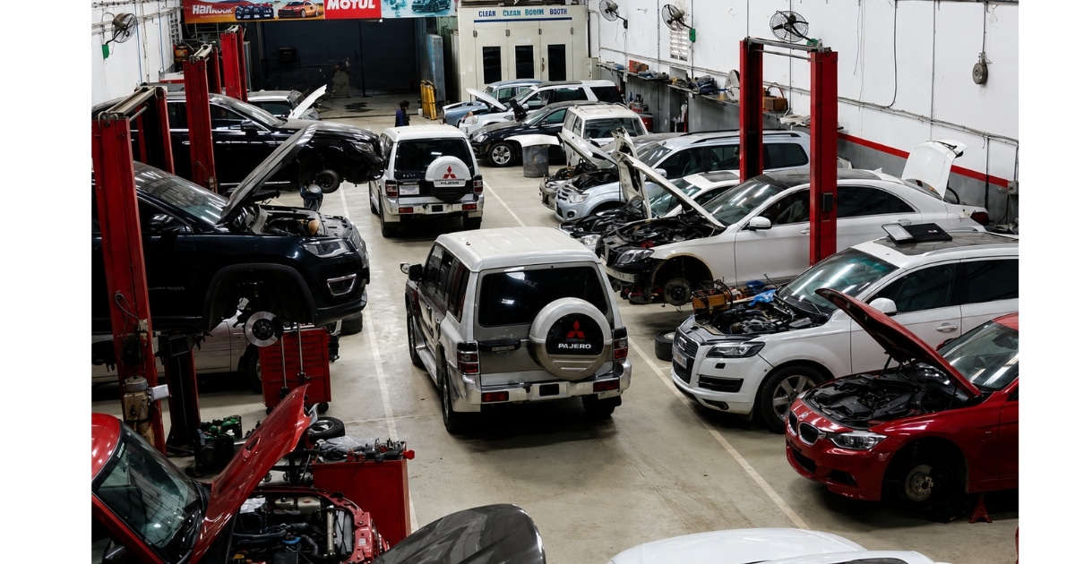 Evolve Automotive 12000 sqft European car workshop Guindy Chennai — BMW Mercedes Audi service